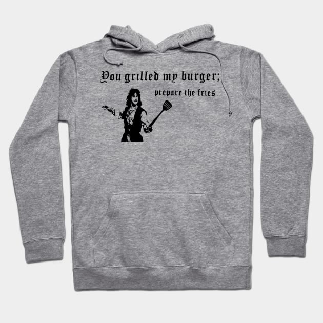 Inigo Montoya Burger Hoodie by JennyPool